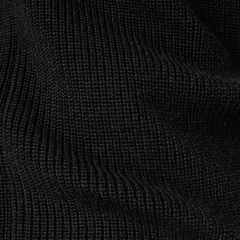 G-Star RAW® MT Dadin Knit Regular Fit Pullover Black fabric shot