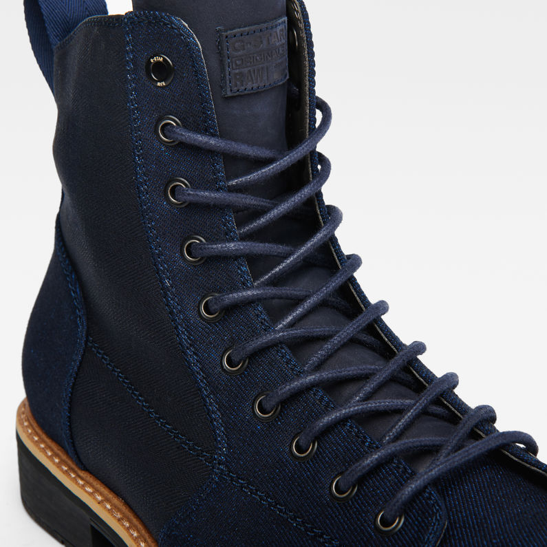 G-Star RAW® Roofer Boots Azul oscuro detail