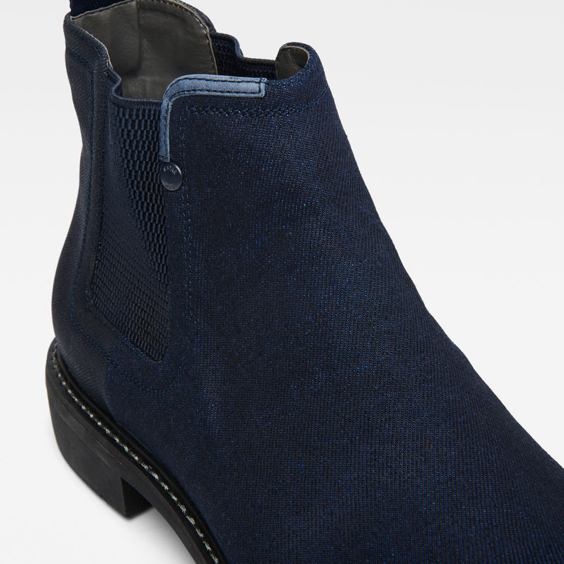G-STAR® Frock Denim Chelsea Boots Bleu foncé detail