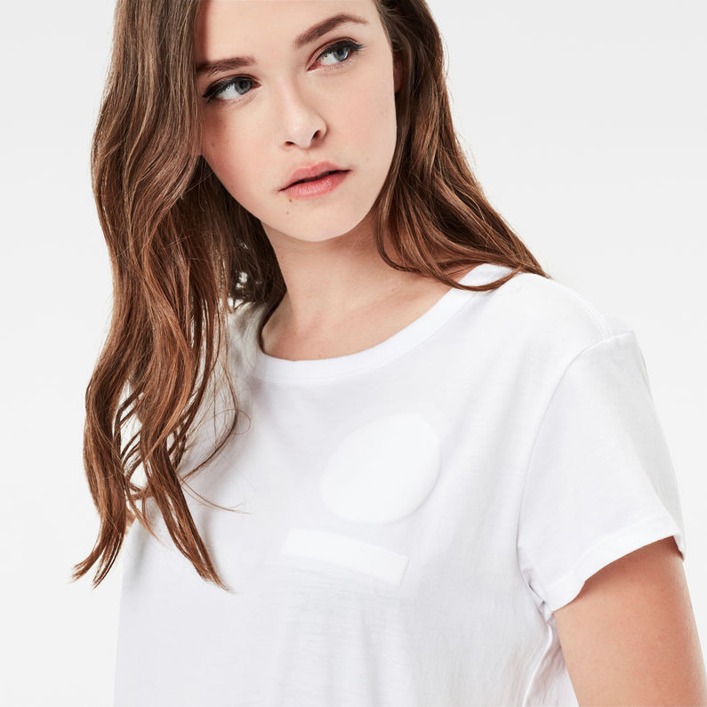 G-Star RAW® AB Straight T-Shirt Blanc