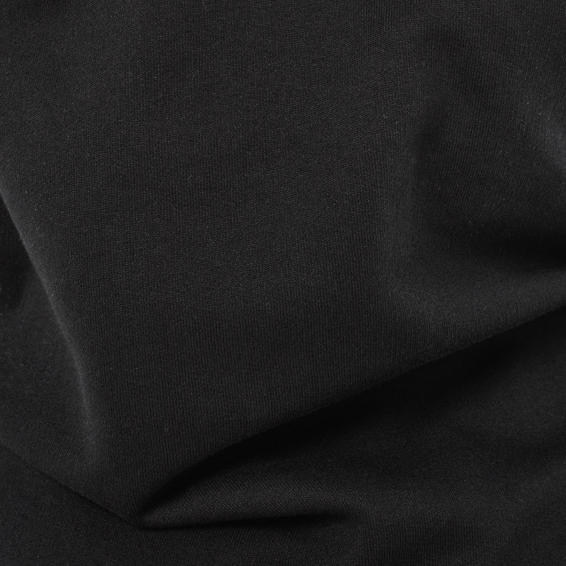 G-Star RAW® Xarin Slim Drapey Hooded Sweater Zwart fabric shot