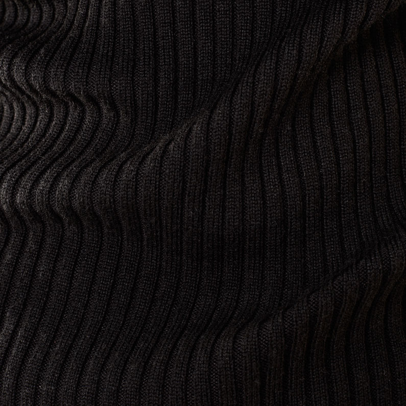 G-Star RAW® MT Iria Turtleneck Slim Knit ブラック fabric shot
