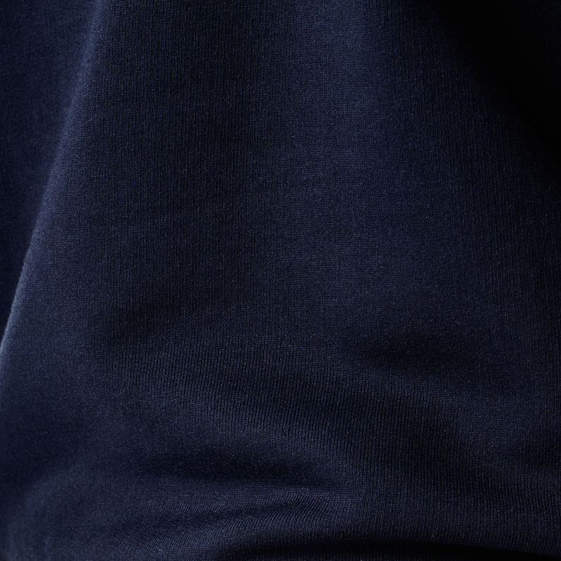 G-Star RAW® Ceom Hooded Regular Fit Sweater Bleu foncé fabric shot