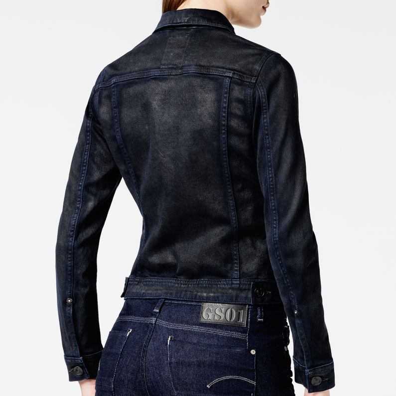 G-STAR® nw sli tai jkt/cmf oil twll od/MN japan Dark blue detail shot