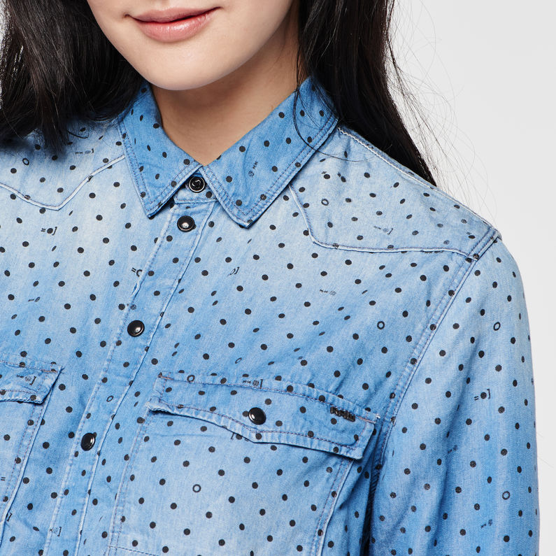 G-STAR® Remi Raw Boyfriend Shirt Hellblau