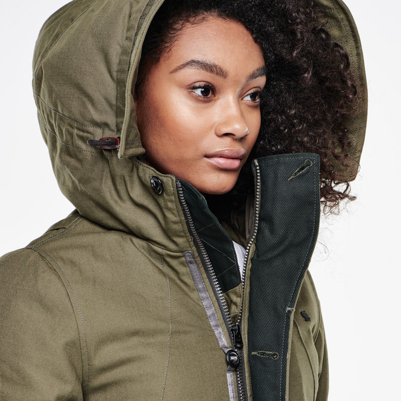 Duty Hooded Relaxed Parka Green G STAR