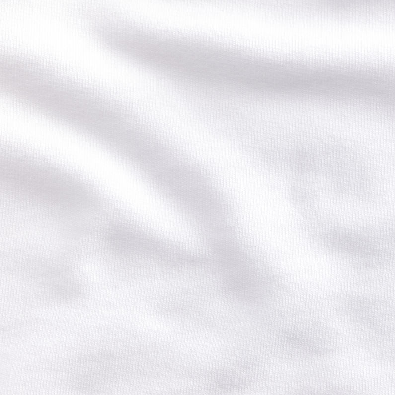 G-Star RAW® Eva Shaw Cropped Sweater Weiß fabric shot