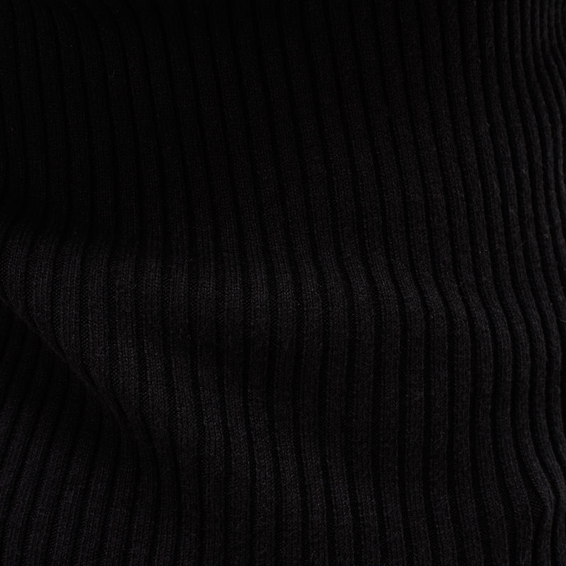 G-Star RAW® Lynn Turtle Knit Black fabric shot