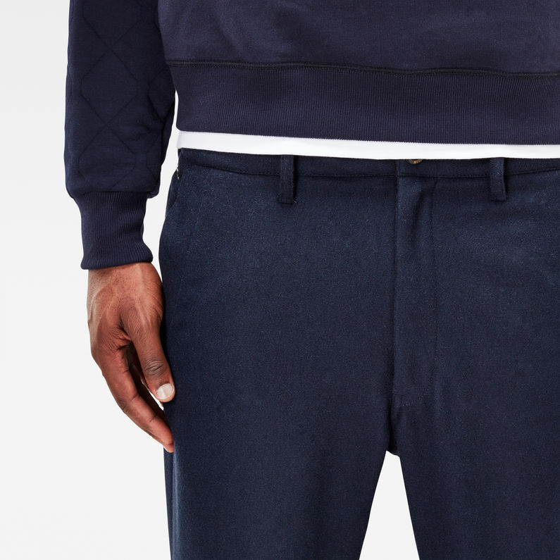 G-Star RAW® Bronson Loose Cropped Pants Bleu foncé detail shot