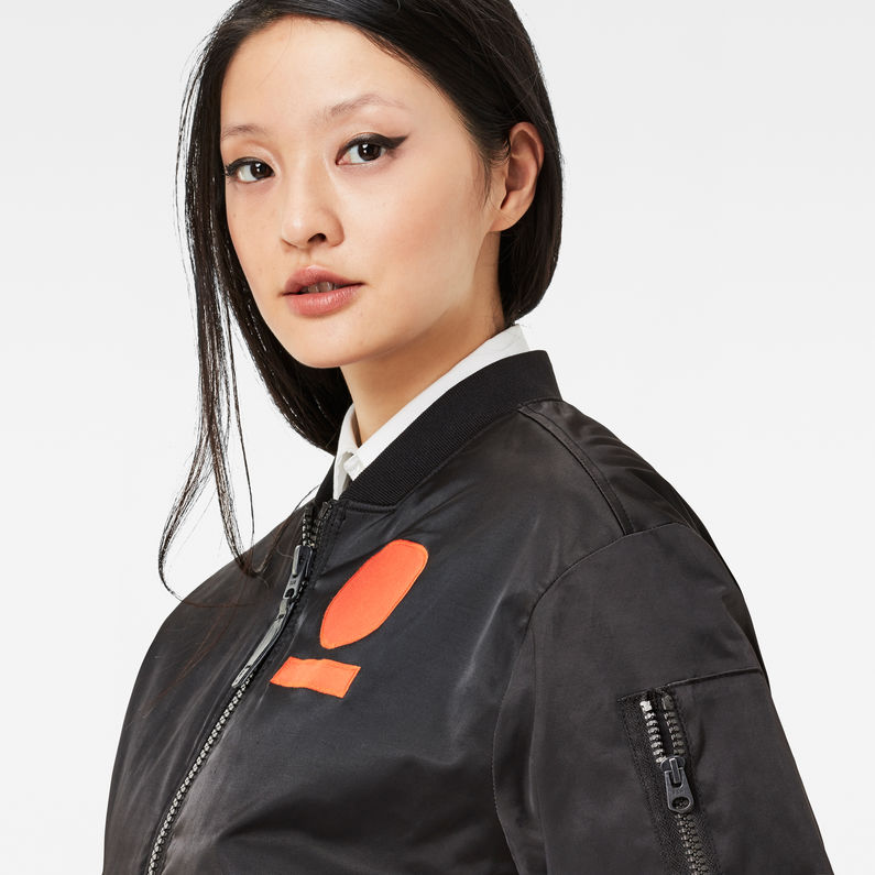 G-STAR® AB Rackam Bomber Jacket Negro detail shot