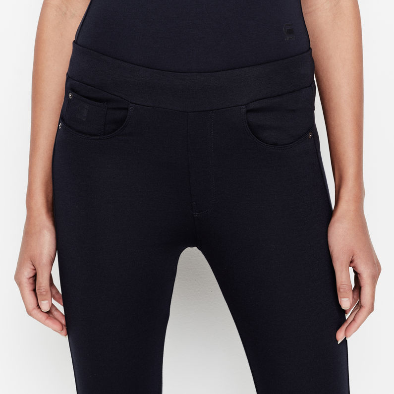 G-STAR® Base Ultimate Stretch Legging Bleu foncé detail shot