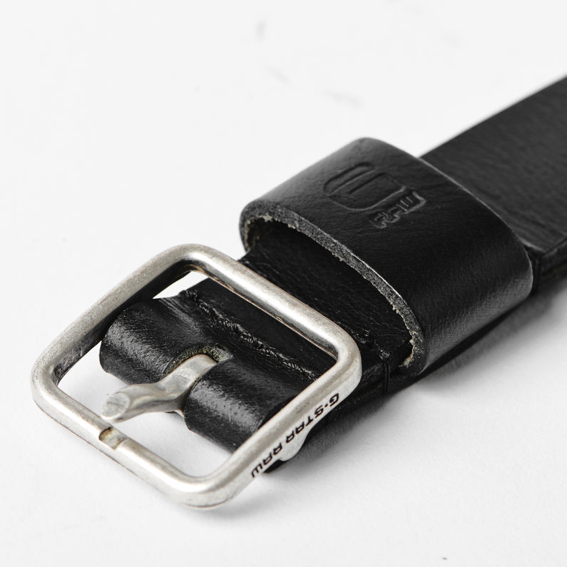 G-Star RAW® Bryn Belt Schwarz detail shot buckle