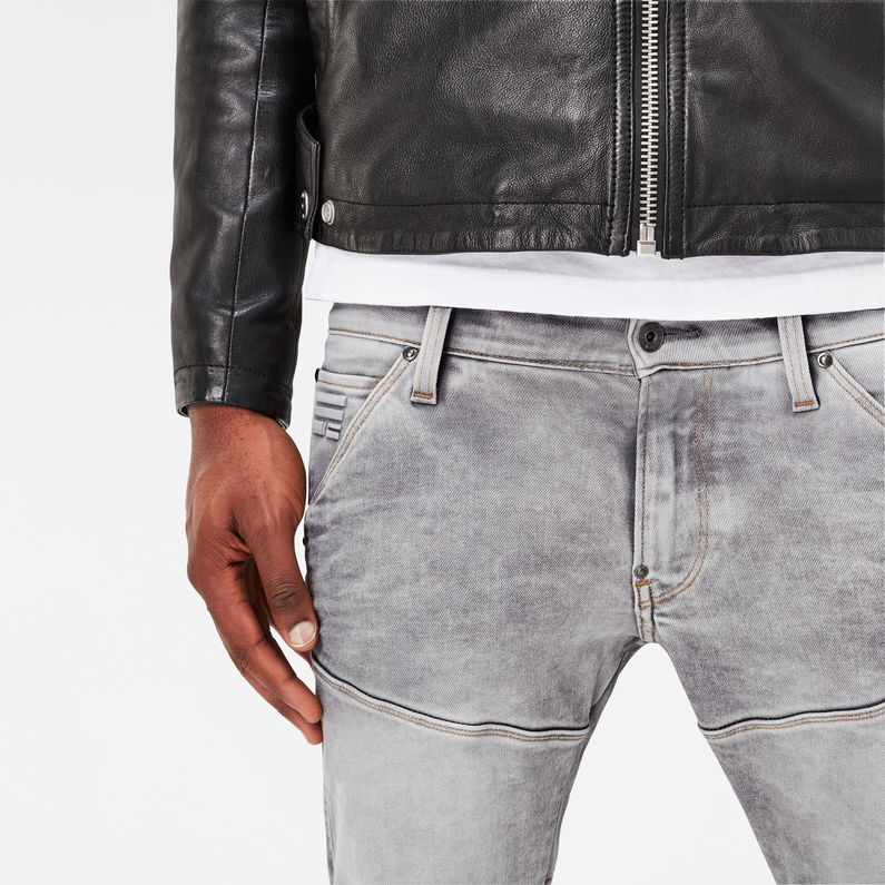 G-STAR® 5620 G-Star Elwood Zip Knee Jeans Grau