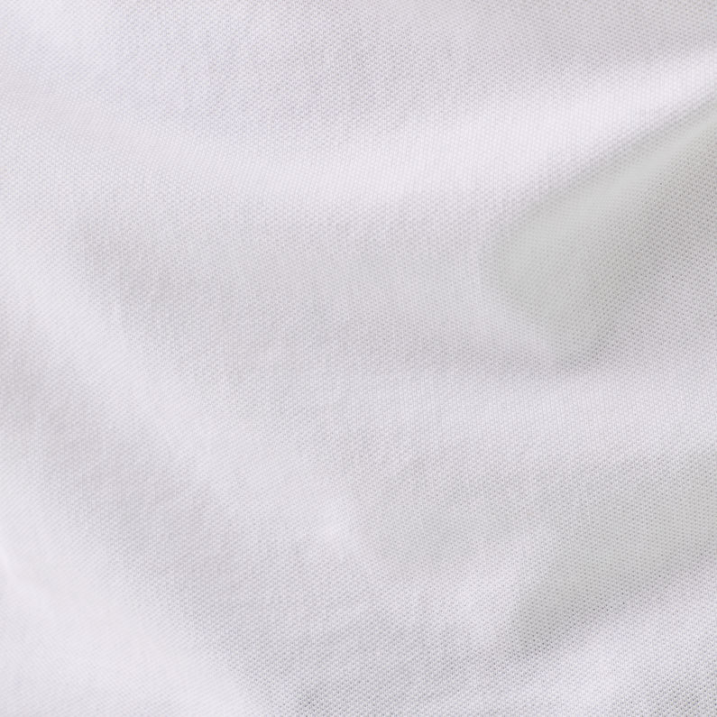 G-Star RAW® Mondollo-S Slim Polo Blanc fabric shot