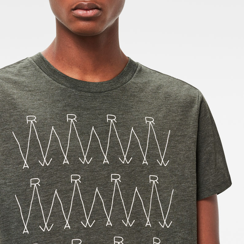 G-STAR® Luxas Zigzag Regular Fit T-Shirt Grey