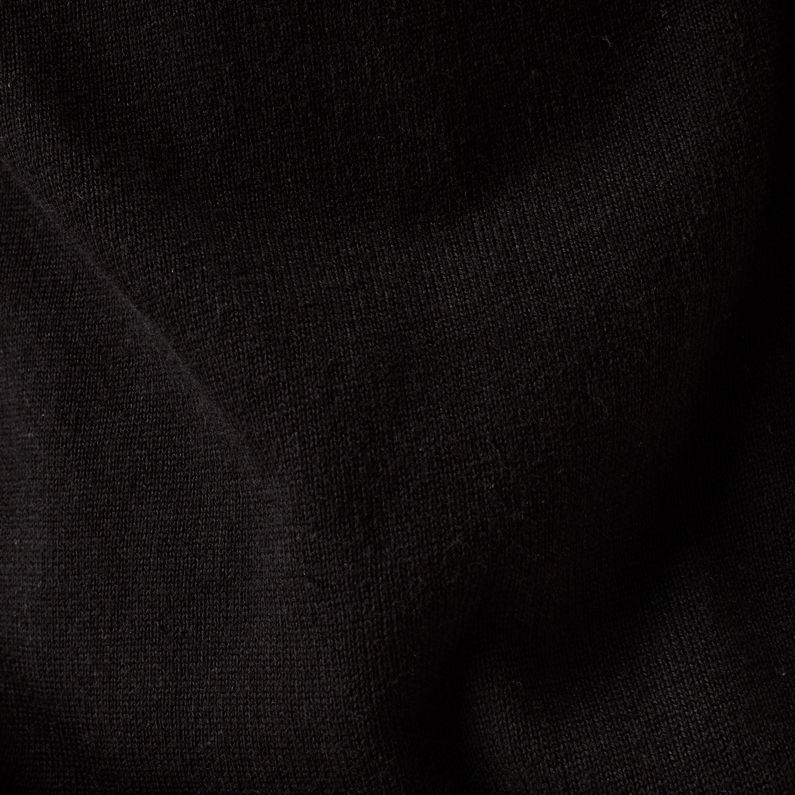 G-Star RAW® Core Double Knit Cardigan Black fabric shot