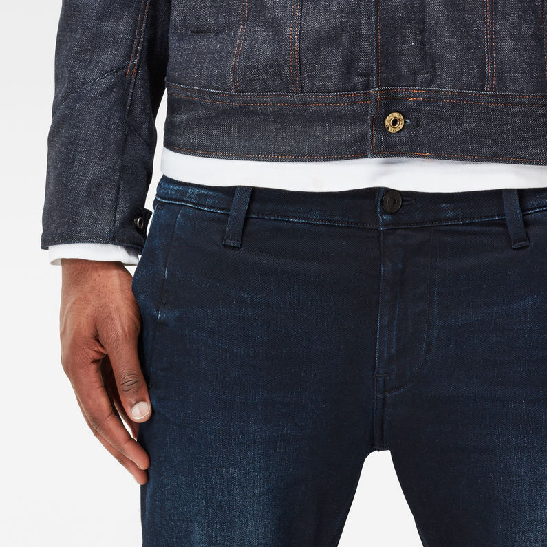G-Star RAW® Pantalon Bronson Super Slim Chino Bleu foncé detail shot