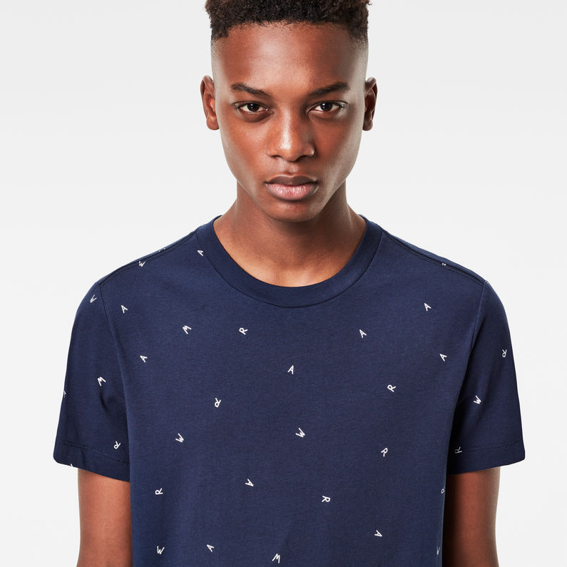 G-Star RAW® Manes Pattern T-Shirt Dunkelblau