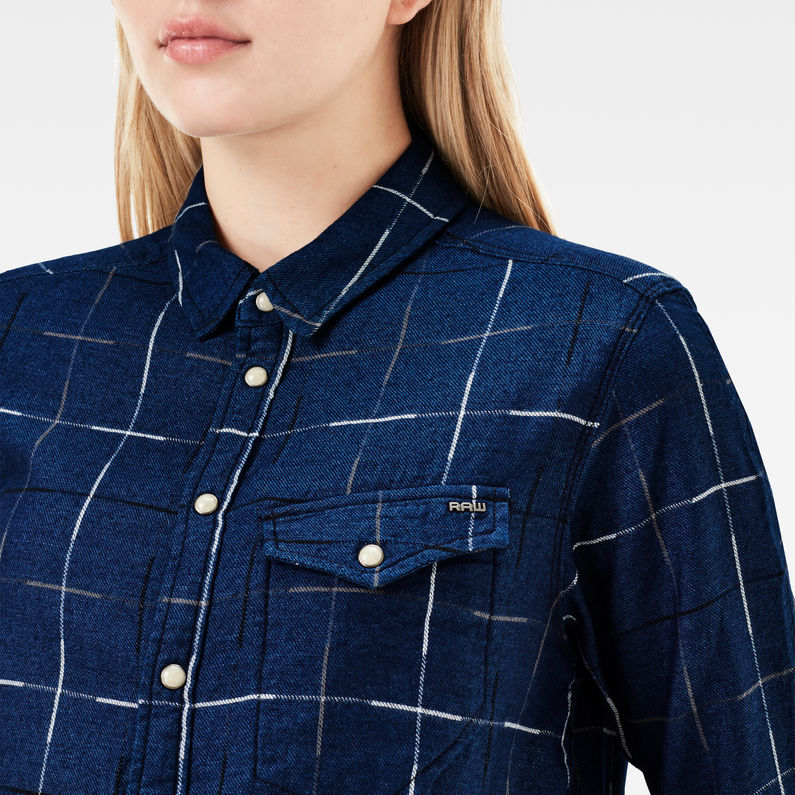 G-STAR® Tacoma Boyfriend Cropped Shirt Dark blue