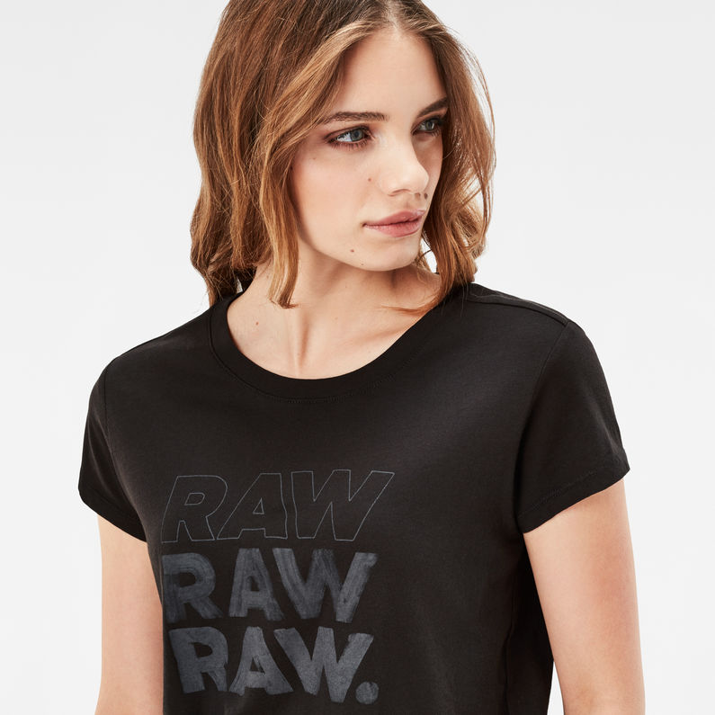 G-Star RAW® Saal Straight T-Shirt Noir