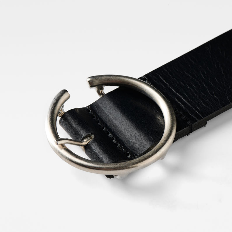 G-STAR® Luspa Belt Black detail shot buckle