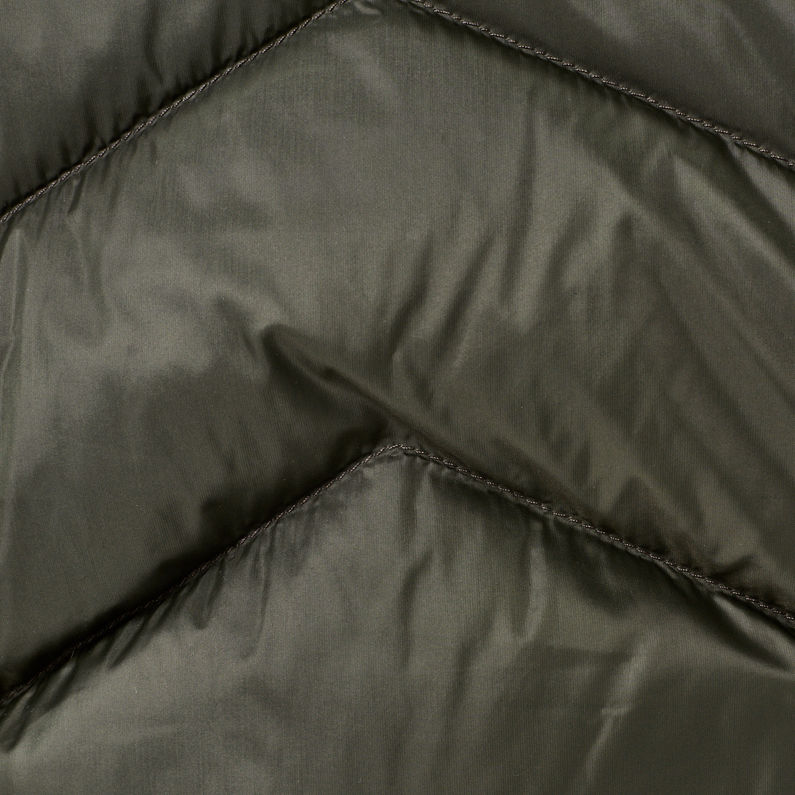 G-Star RAW® Alaska Down Hooded Jacket Green fabric shot