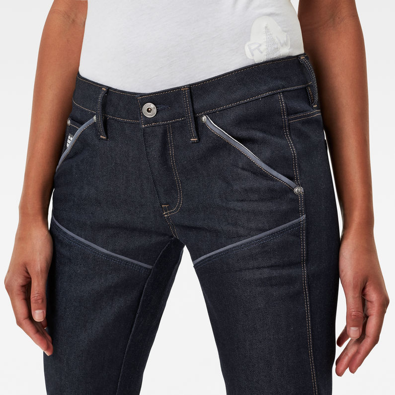 G-STAR® 5620 G-Star Elwood Explained Mid Waist Skinny Jeans Dunkelblau