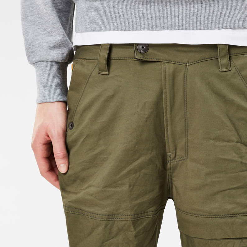 G-Star RAW® Rackam Tapered Cargo Pants Green detail shot