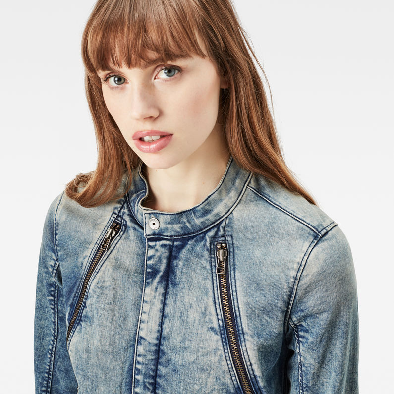 G-STAR® Lynn Ansem Slim Jacket Medium blue detail shot