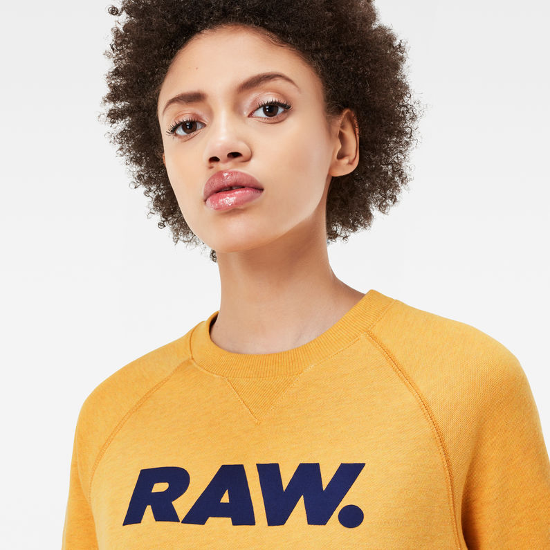 Xula Art Straight Sweater | Yellow | G-Star RAW®
