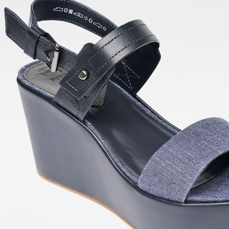 G-Star RAW® Remi Plateau Sandals Dark blue detail
