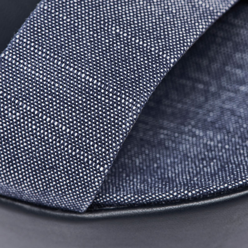 G-Star RAW® Remi Plateau Sandals Bleu foncé fabric shot