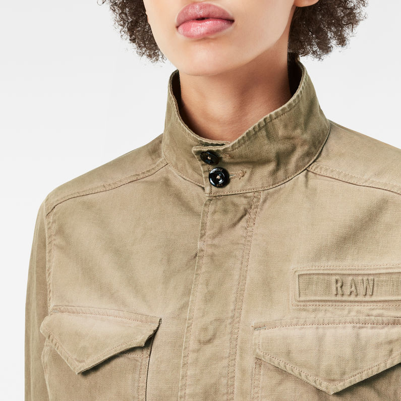 G-Star RAW® Rovic Field Overshirt Beige detail shot