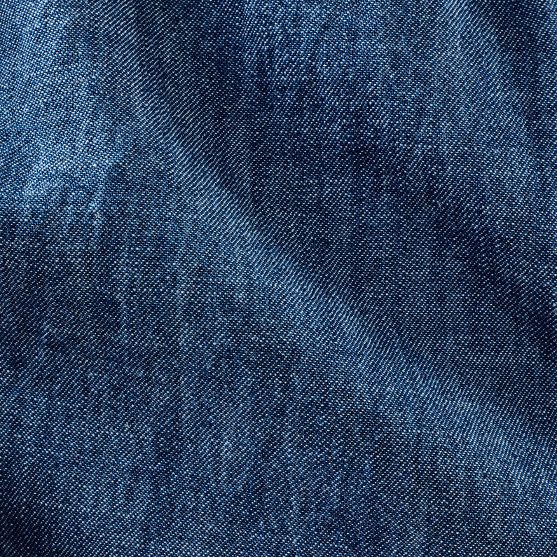 G-Star RAW® Tacoma Loose Shirt Dress Bleu foncé fabric shot