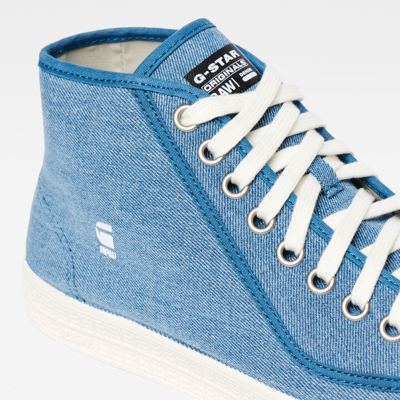 G-Star RAW® Rovulc Brizzel Mid Sneakers Medium blue detail shot
