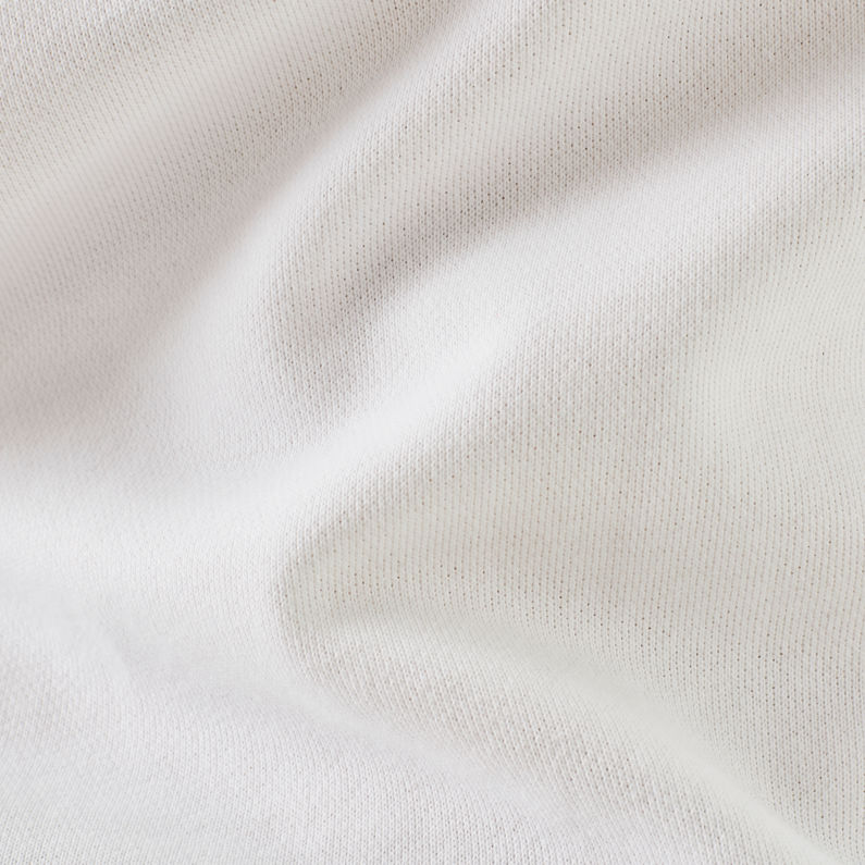 G-Star RAW® Nolyn Straight Sweater Blanc fabric shot