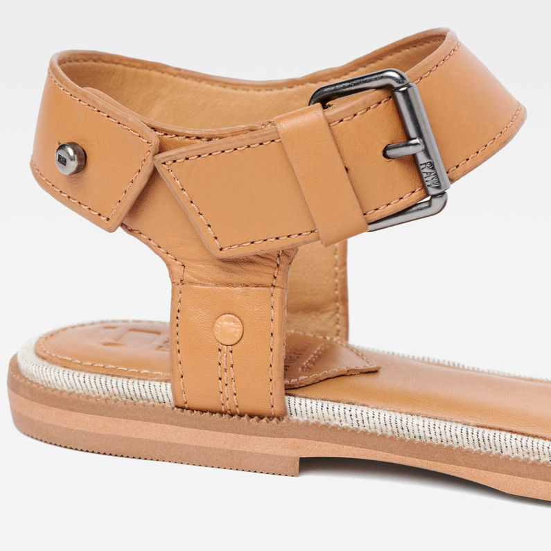 G-STAR® Claro Flat Sandals Brown detail