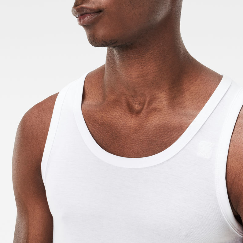 G-Star RAW® Basic Tanktop 2-Pack White detail shot