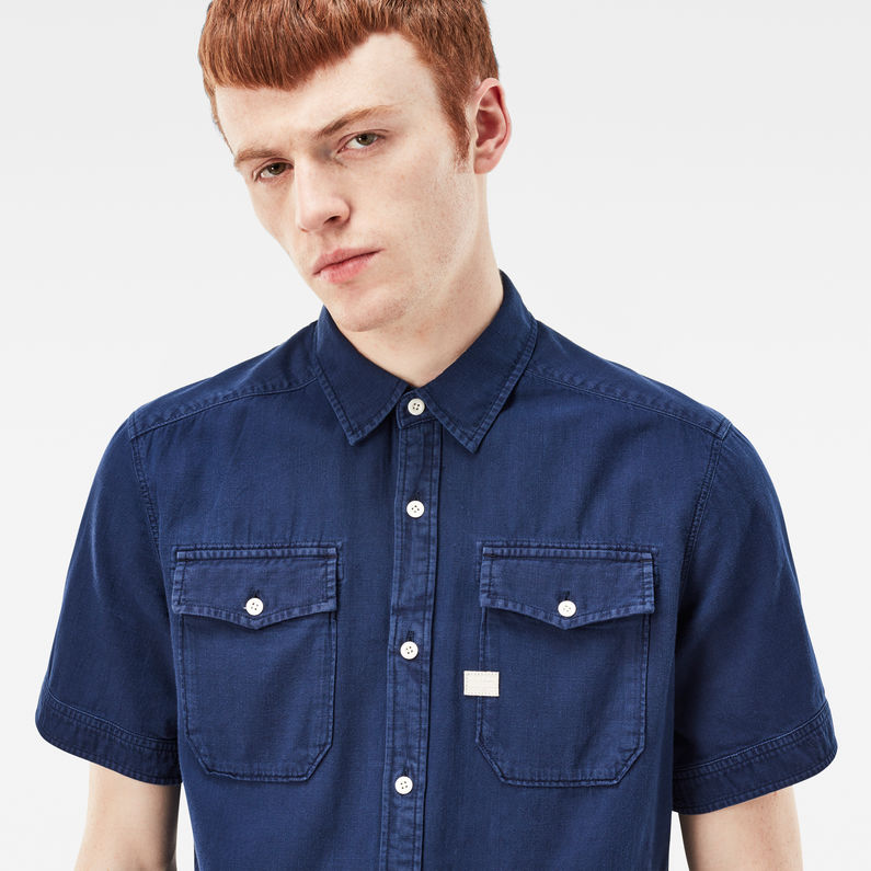 G-STAR® Landoh Deconstructed Shirt Dark blue