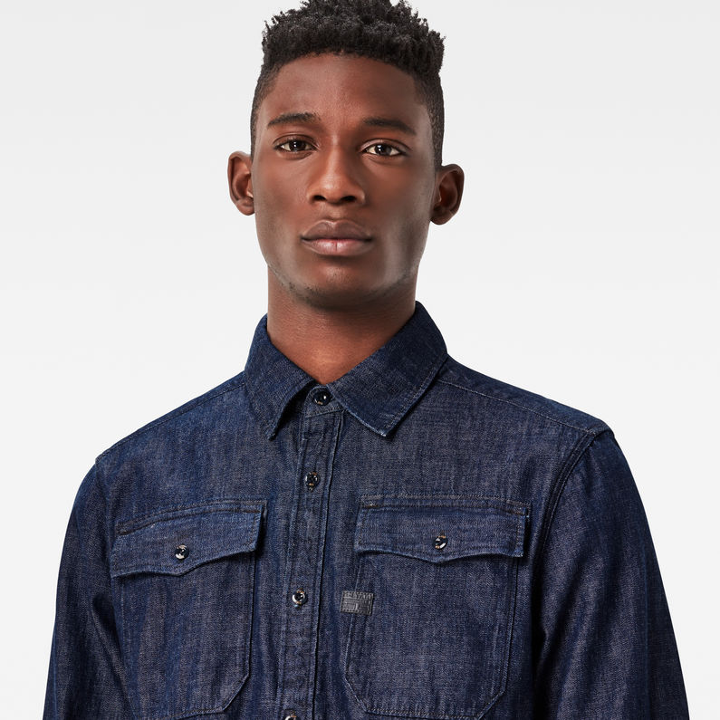 G-STAR® Landoh Deconstructed Shirt Dark blue