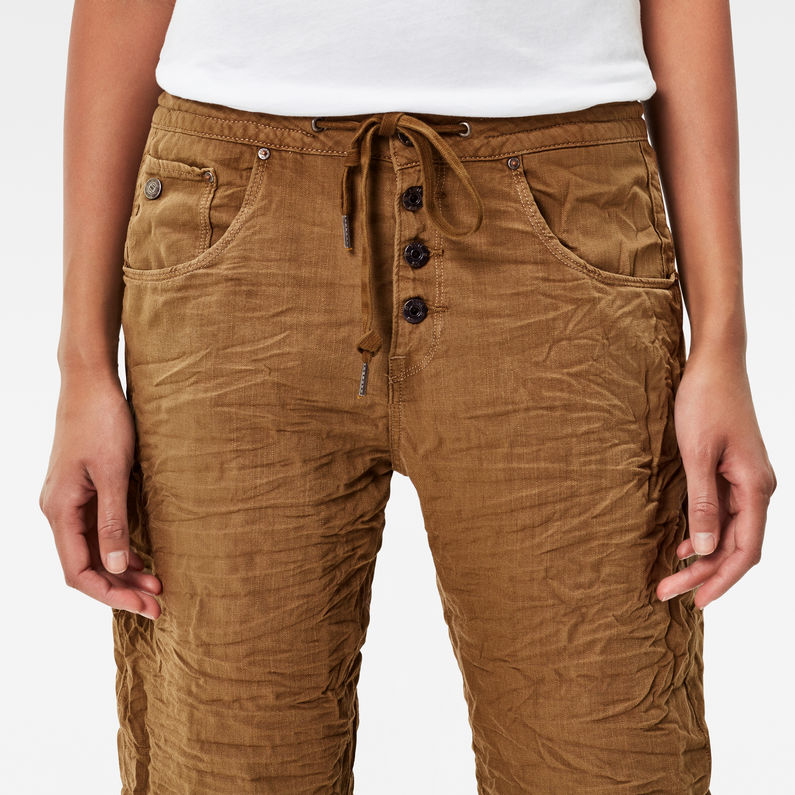 G-STAR® Arc 3D Oversized Low Waist 7/8 Jeans Bruin detail shot