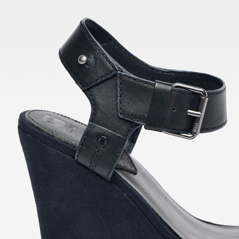 G-Star RAW® Claro Wedge Sandals Dark blue detail