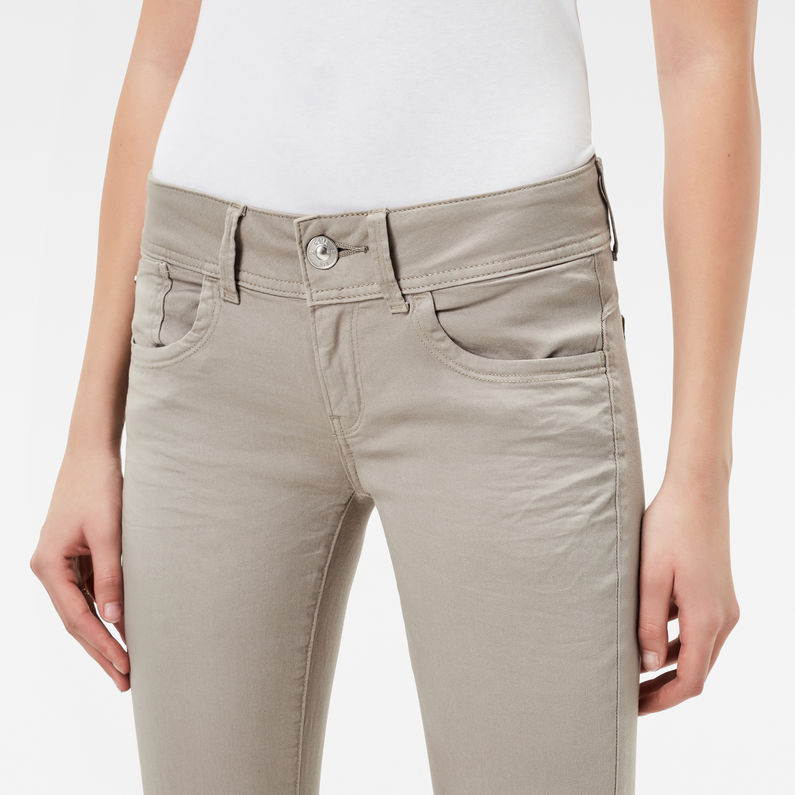 G-Star RAW® Lynn Mid Waist Skinny Color Jeans Gris