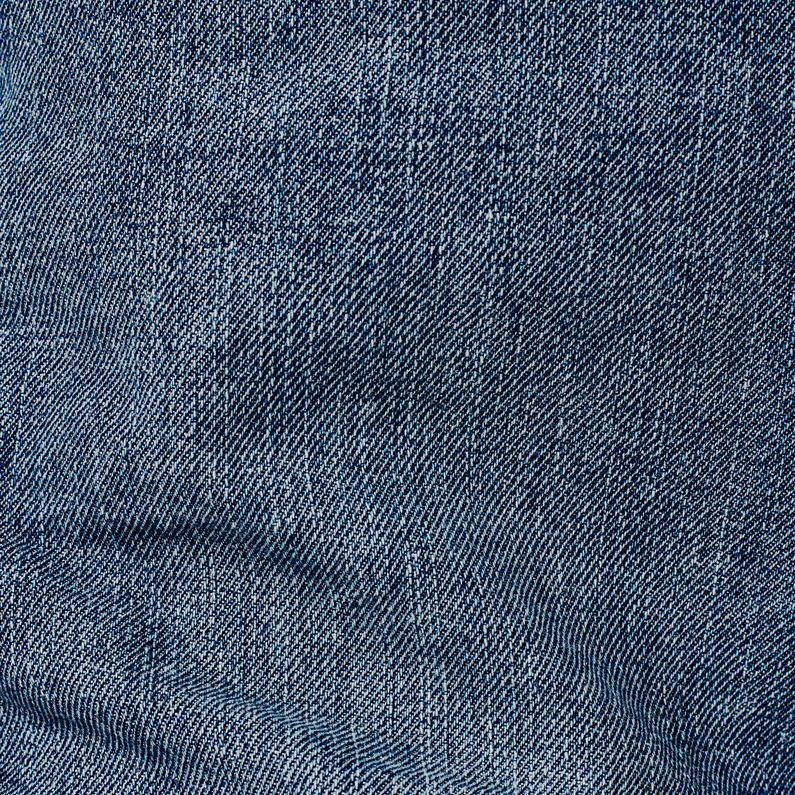 G-Star RAW® 3301 Ultra High Waist Skinny Shorts Medium blue fabric shot