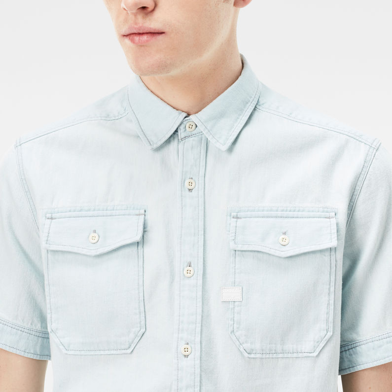 G-Star RAW® Landoh Deconstructed Shirt Lichtblauw