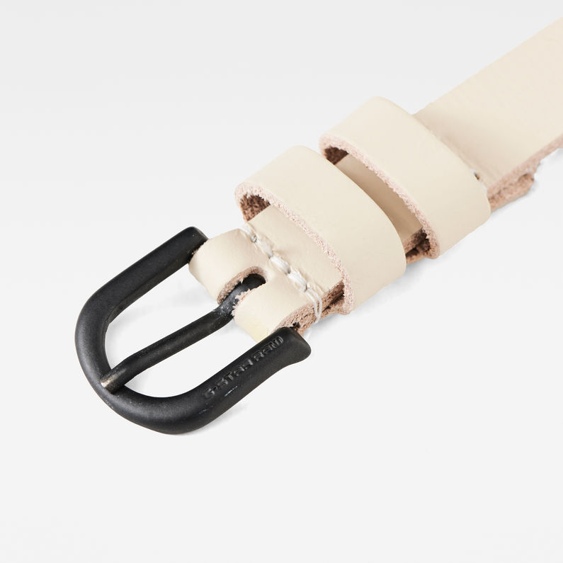 G-STAR® Ansem Belt Beige detail shot buckle