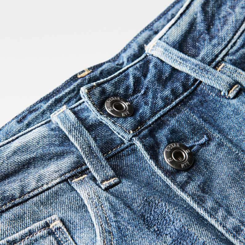 G-Star RAW® Arc Button A-Line Skirt Mittelblau detail shot