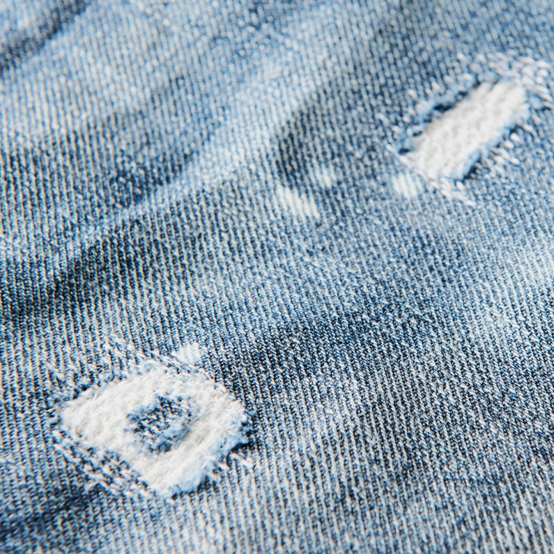 G-Star RAW® Arc Button A-Line Skirt Bleu moyen fabric shot