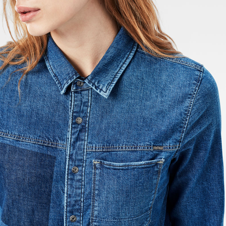 G-STAR® Arc Boyfriend Fit Boilersuit Medium blue detail shot