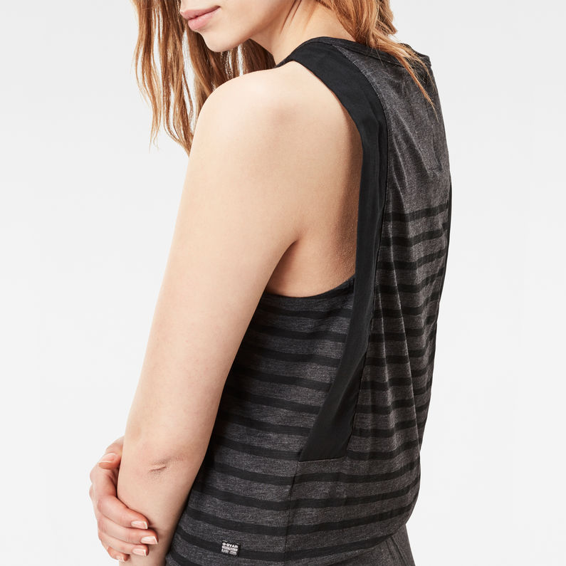 G-STAR® Ultimate Stretch Lyker Stripe Suit Noir detail shot